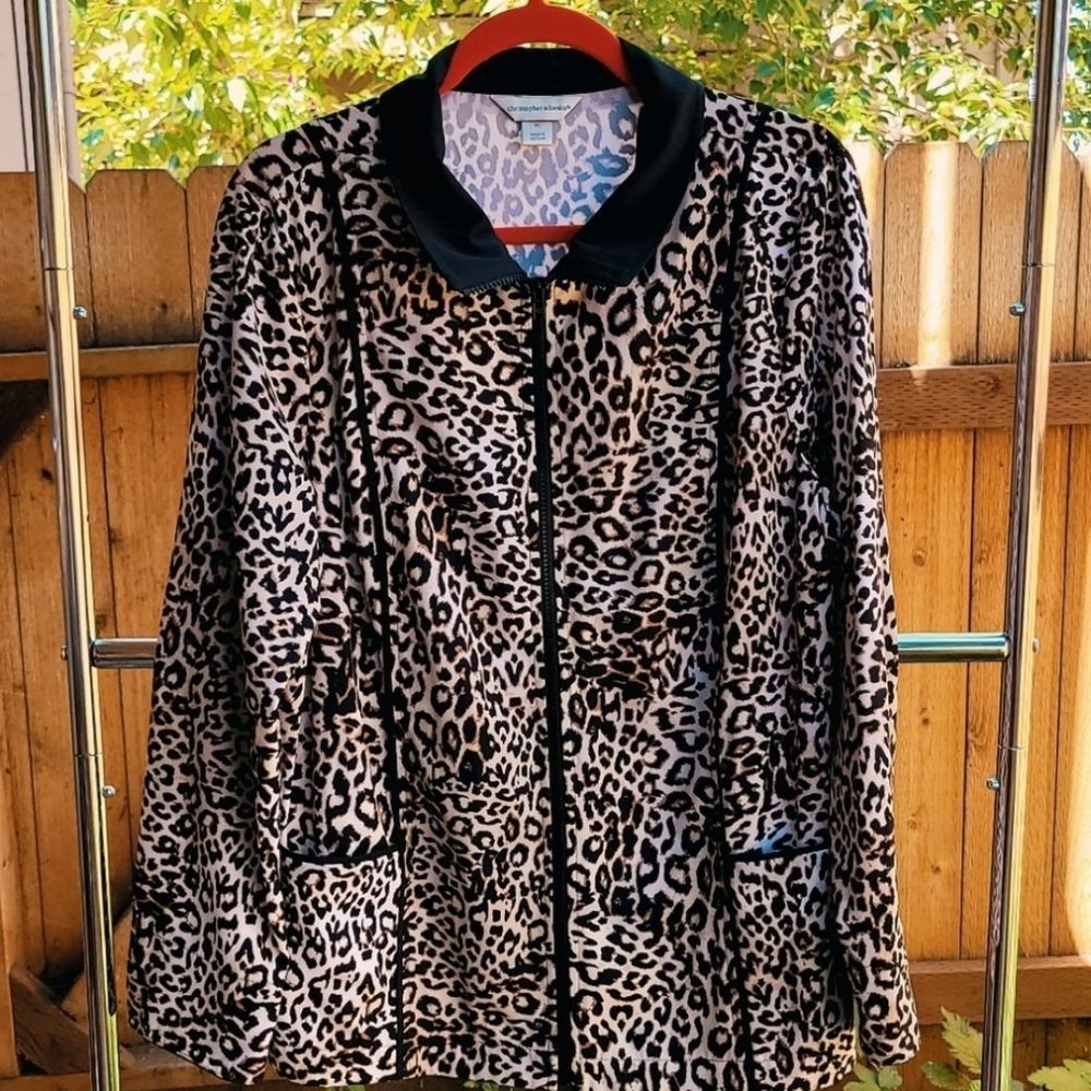 Christopher & Banks Leopard Jacket size XL